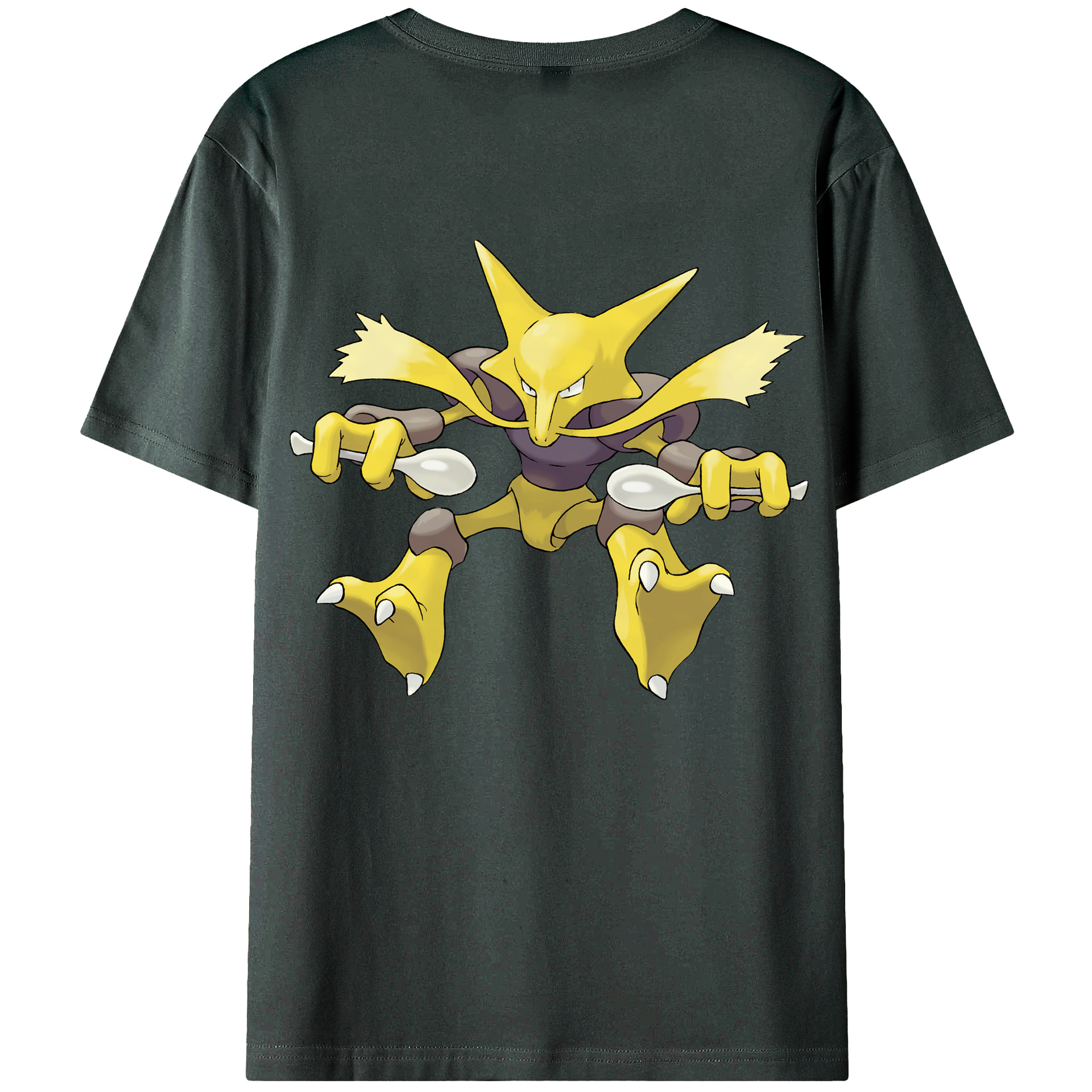 （画像用） ポケットモンスター Pokémon 綿100％ メンズ半袖Tシャツ（バックプリント） 通気性